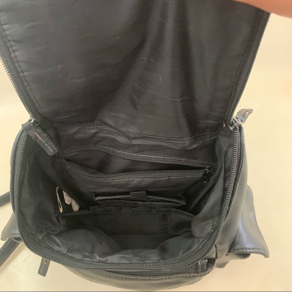 Genuine leather mini backpack bag main image 6